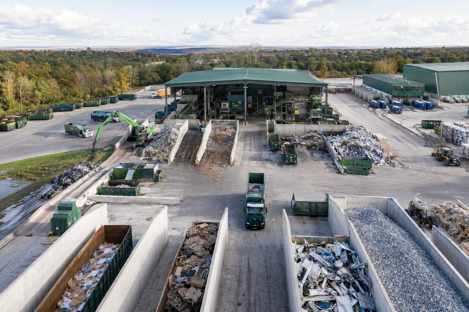 Site de traitement et de tri de matériaux